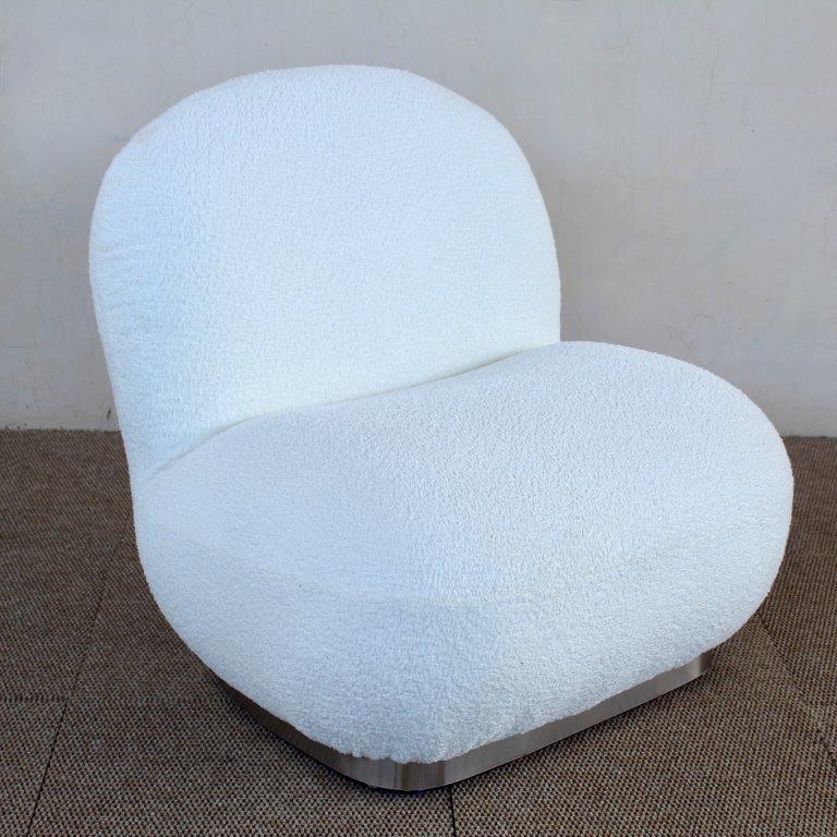 Light Cream Chair No Arms